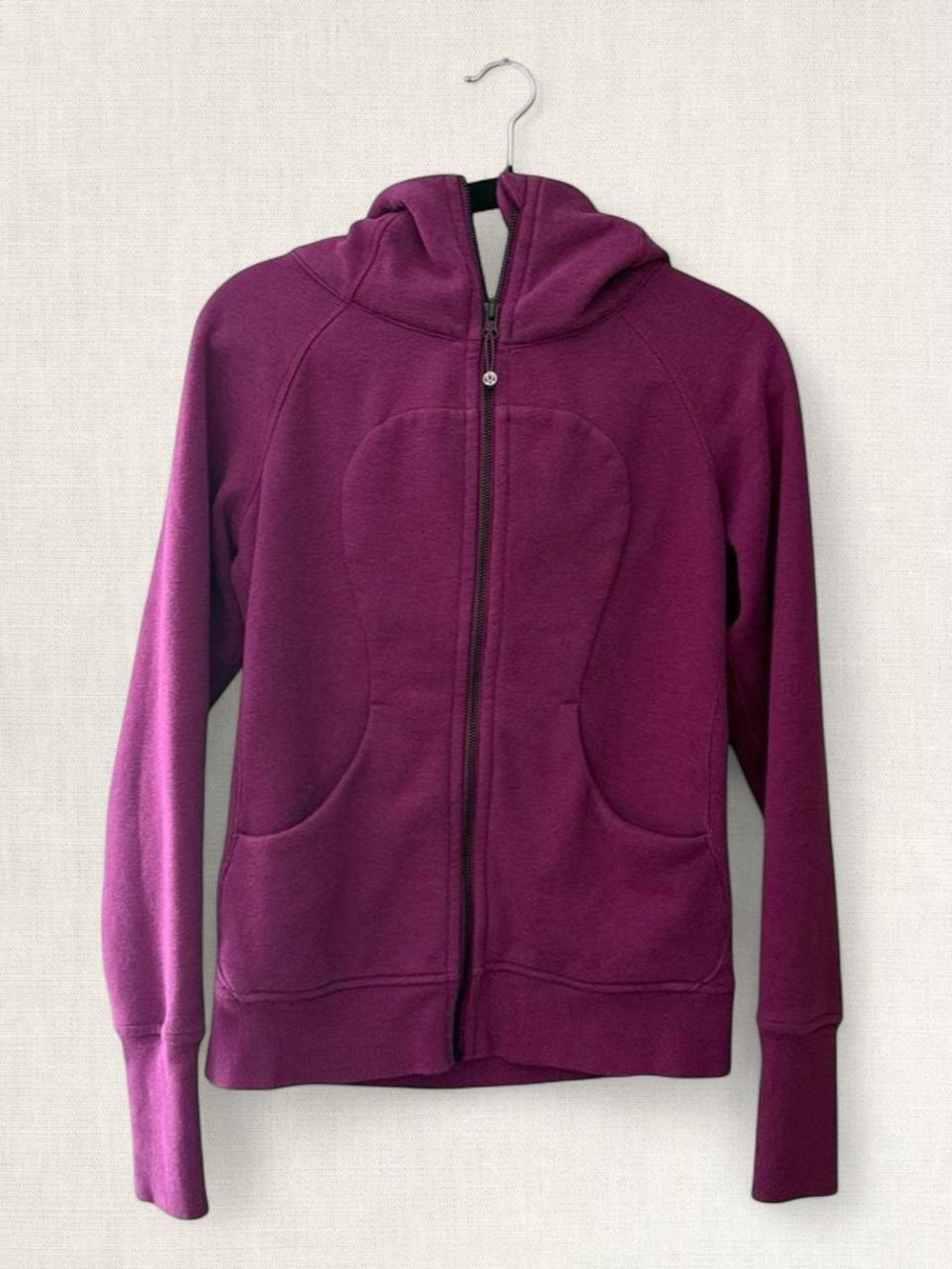 Lululemon Women’s Hooded Zip Jacket in Deep Berry